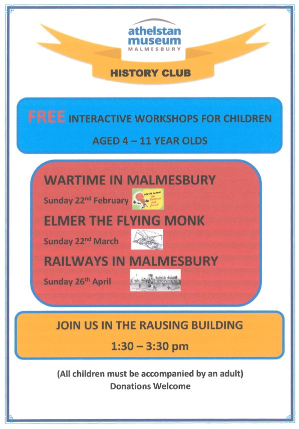Athelstan Museum History Club - Free Interactive Workshops for Children 4 - 11 Years